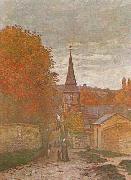 Claude Monet Street in Fecamp oil painting